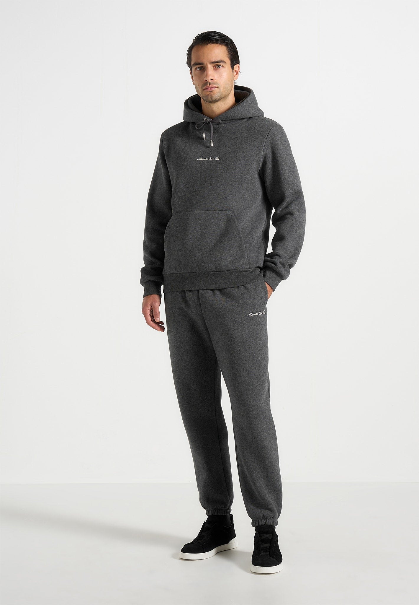 JS005 - Signature Regular Fit Cuffed Joggers - Charcoal Grey