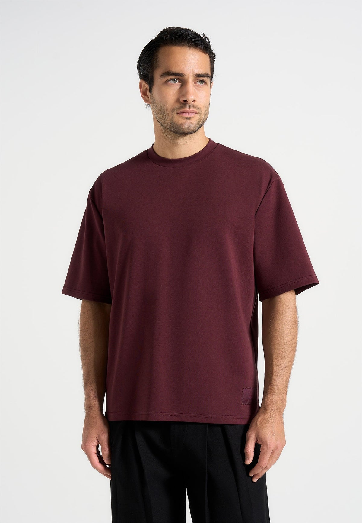 TS007 - Unisex Relaxed Fit Cotton T-Shirt - Wine Red