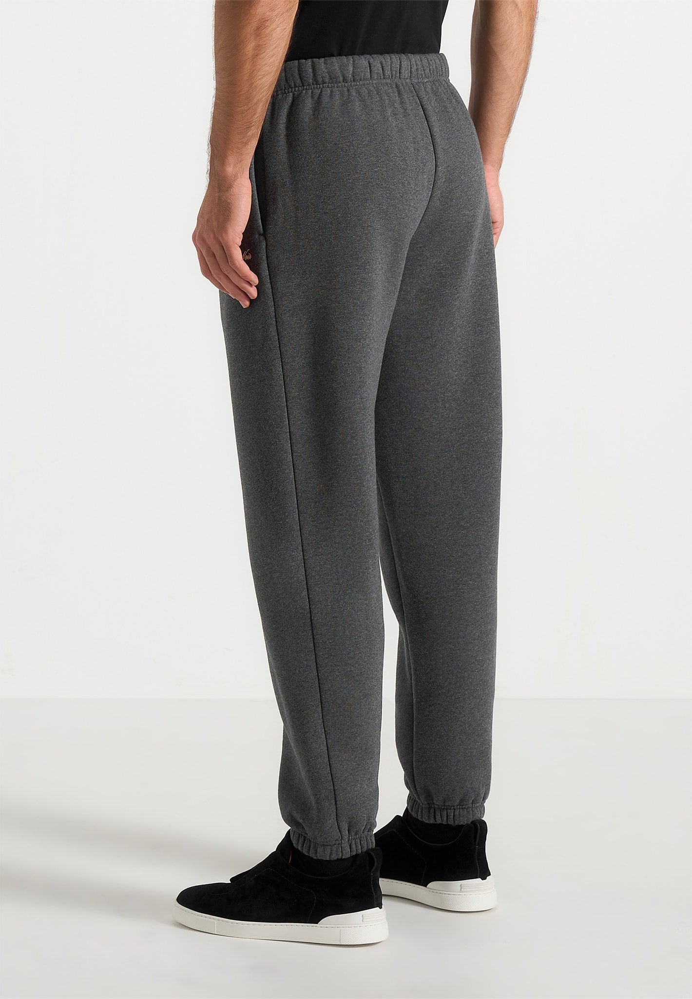 JS005 - Signature Regular Fit Cuffed Joggers - Charcoal Grey