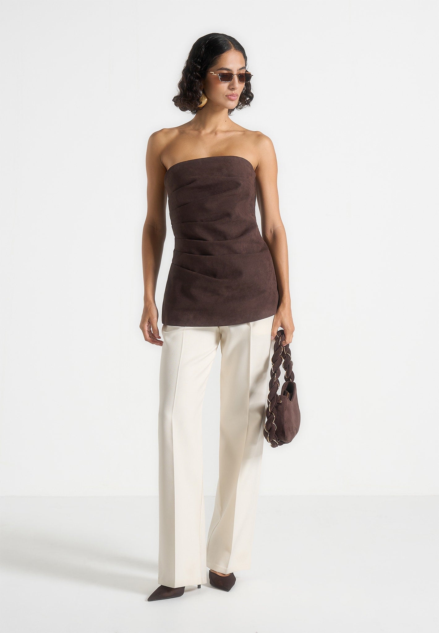 laurena-suede-tacked-longline-bandeau-top-brown