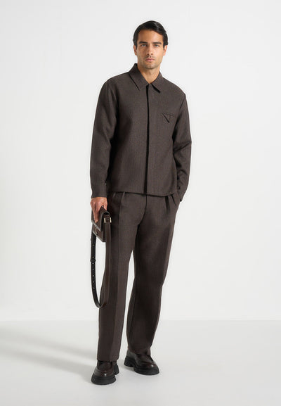 elliot-melange-tailored-shirt-brown