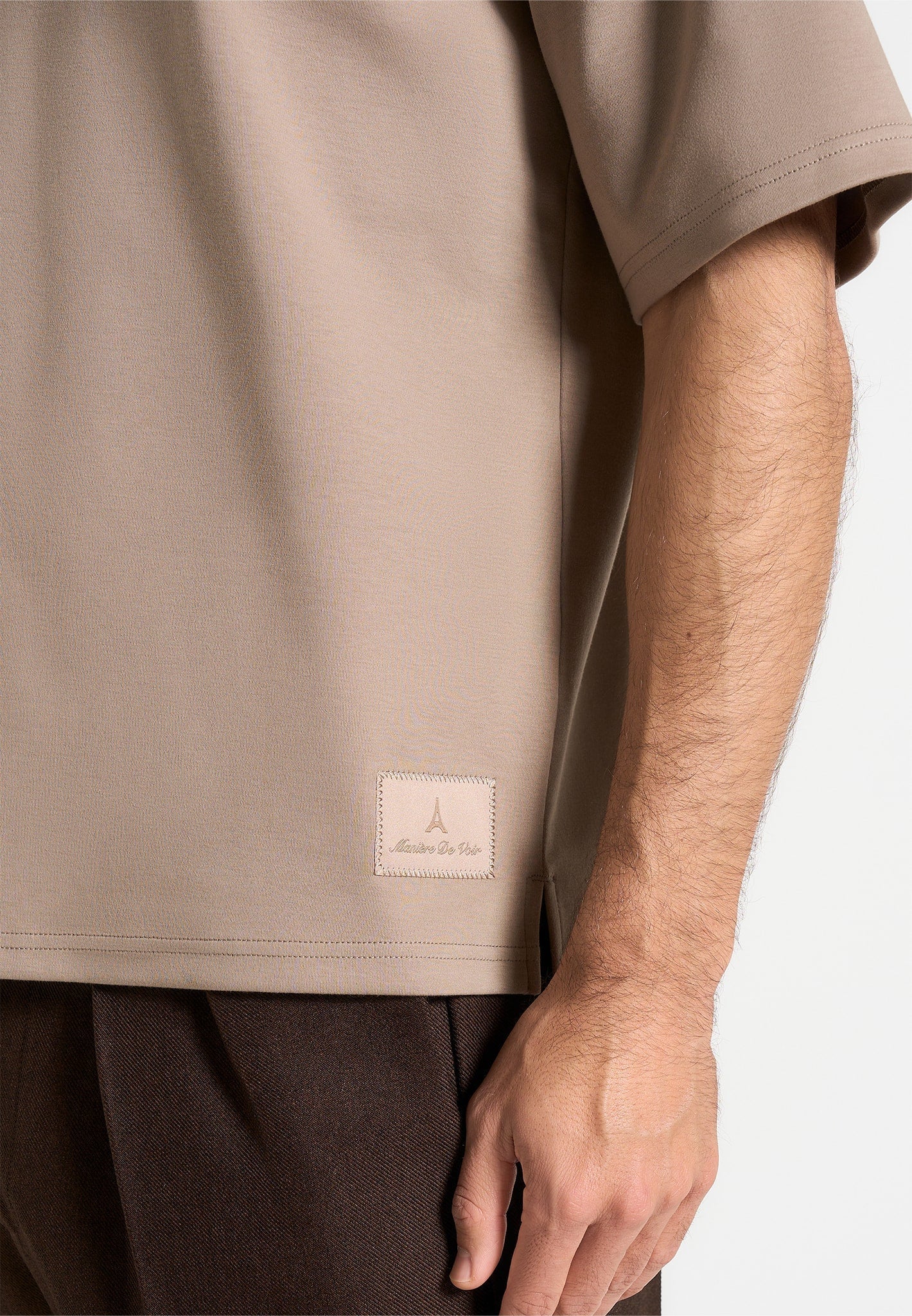 TS007 - Relaxed Fit Cotton T-Shirt - Taupe