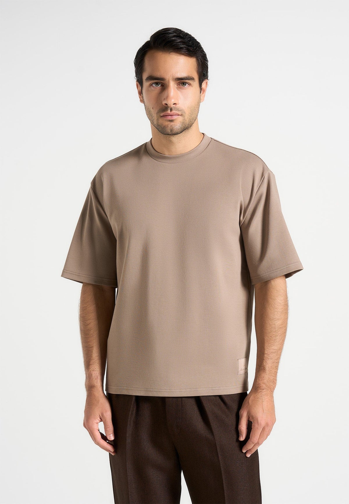 TS007 - Unisex Relaxed Fit Cotton T-Shirt - Taupe