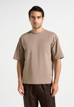 TS007 - Relaxed Fit Cotton T-Shirt - Taupe