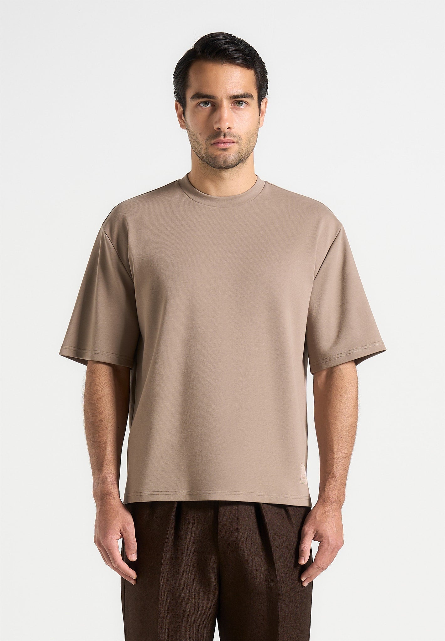 TS007 - Relaxed Fit Cotton T-Shirt - Taupe