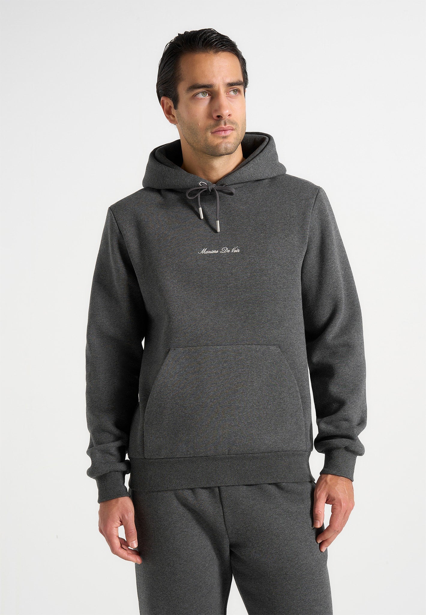 JS004 - Signature Regular Fit Hoodie - Charcoal Grey