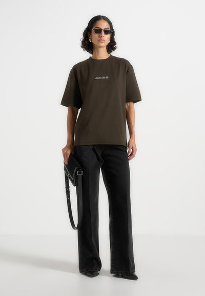 TS001 - Unisex Signature Relaxed Fit Cotton T-Shirt - Olive
