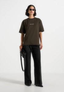 TS001 - Unisex Signature Relaxed Fit Cotton T-Shirt - Olive