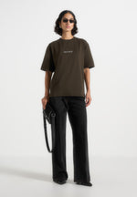 Ari - Unisex Signature Relaxed Fit Cotton T-Shirt - Olive