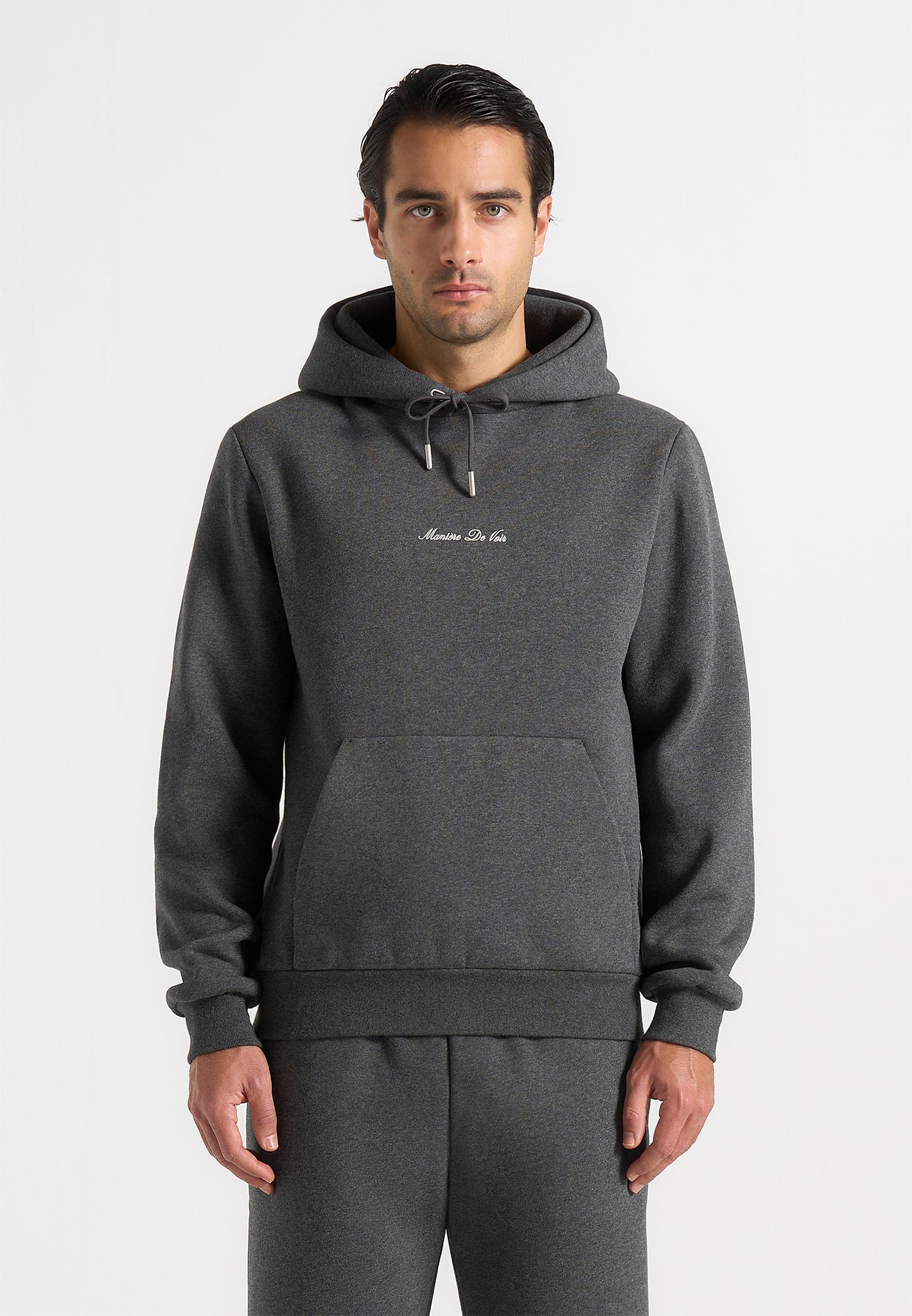 JS004 - Signature Regular Fit Hoodie - Charcoal Grey