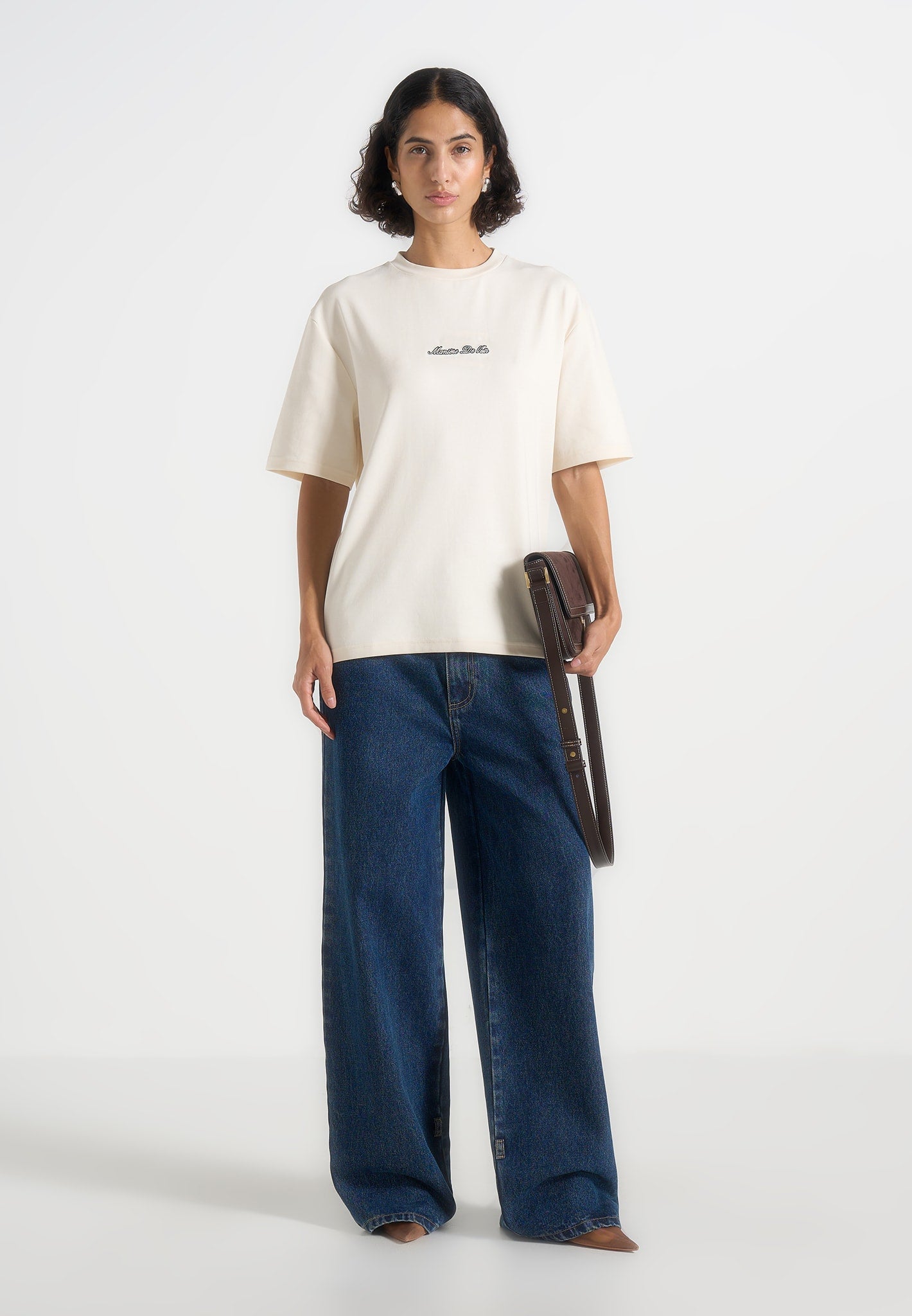 Ari - Unisex Signature Relaxed Fit Cotton T-Shirt - Cream