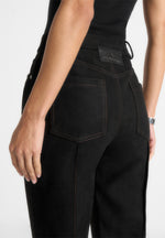 Kalie - Suede Pants - Black