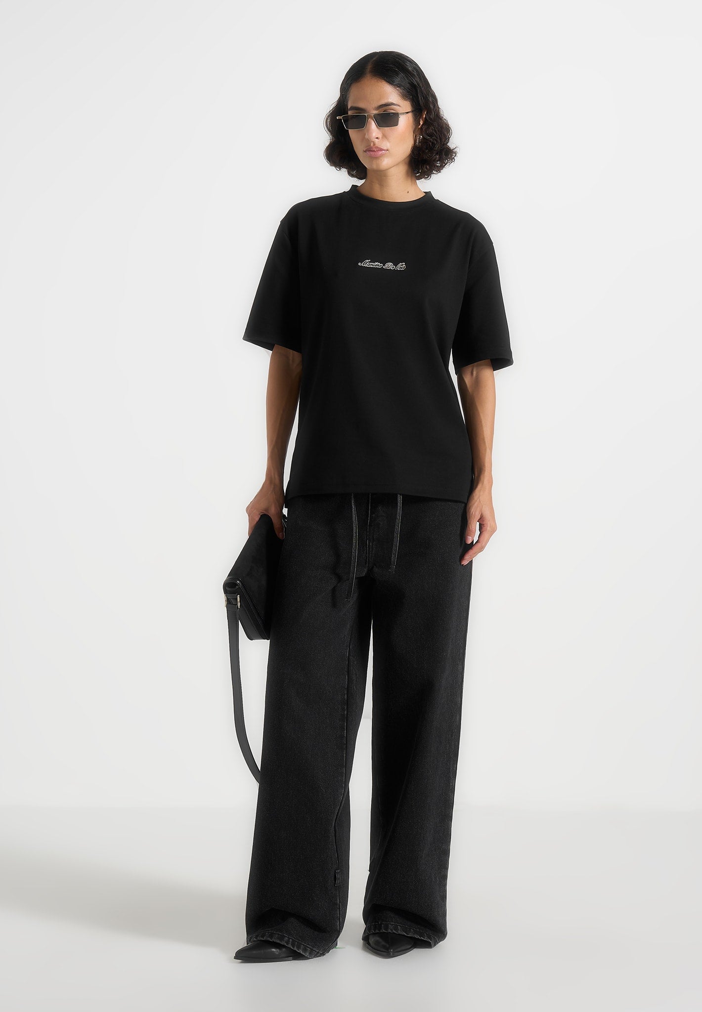 TS001 - Unisex Signature Relaxed Fit Cotton T-Shirt - Black