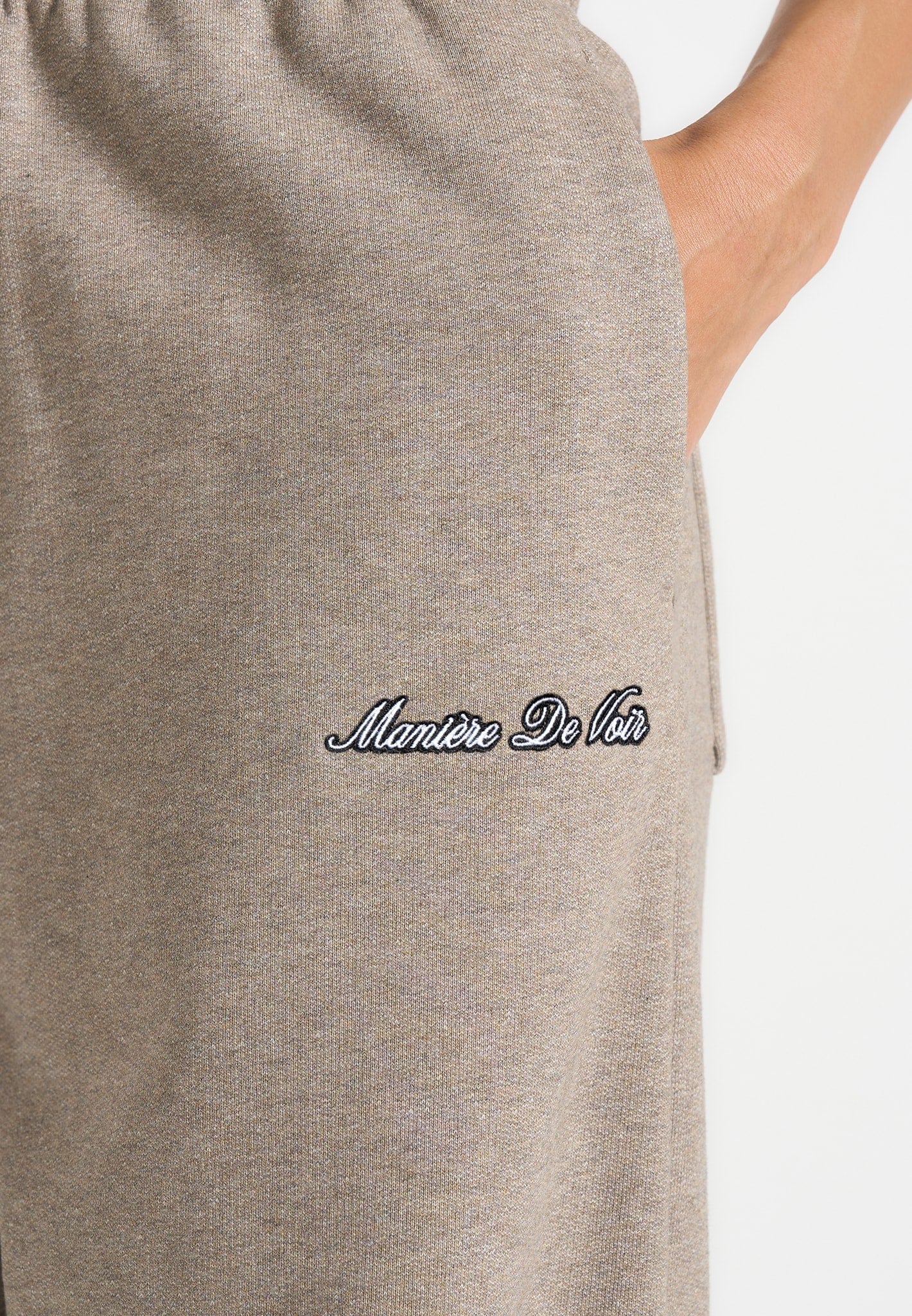 Taylor - Unisex Signature Wide Leg Joggers - Taupe