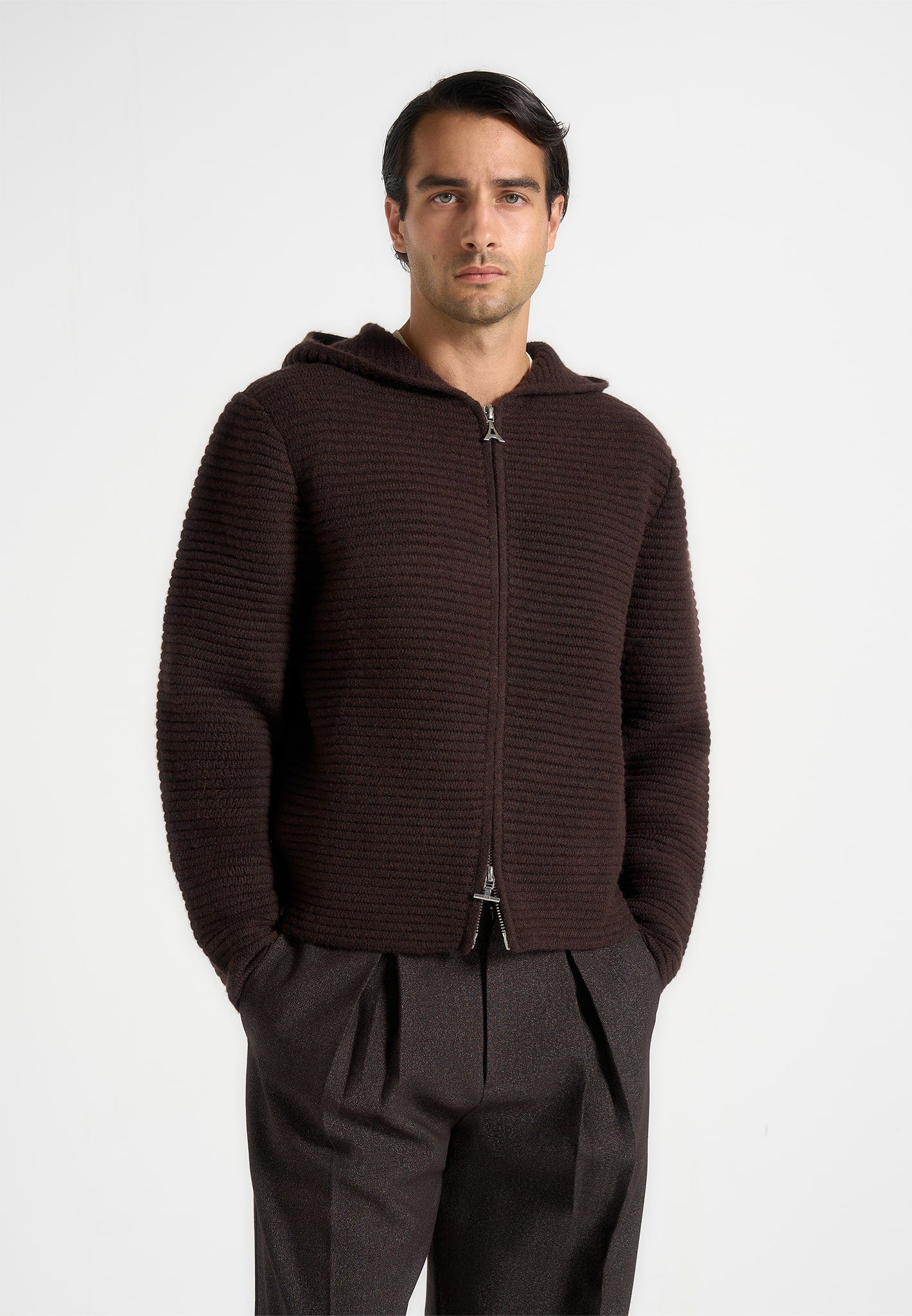 eden-unisex-ribbed-knit-zip-up-hoodie-brown
