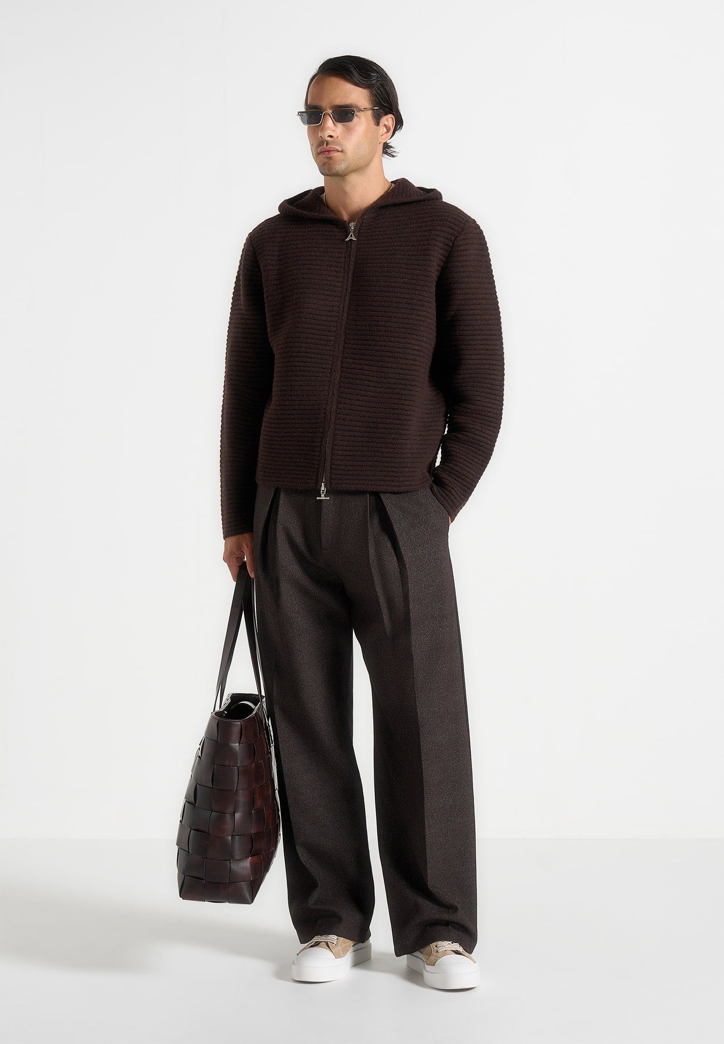 eden-unisex-ribbed-knit-zip-up-hoodie-brown