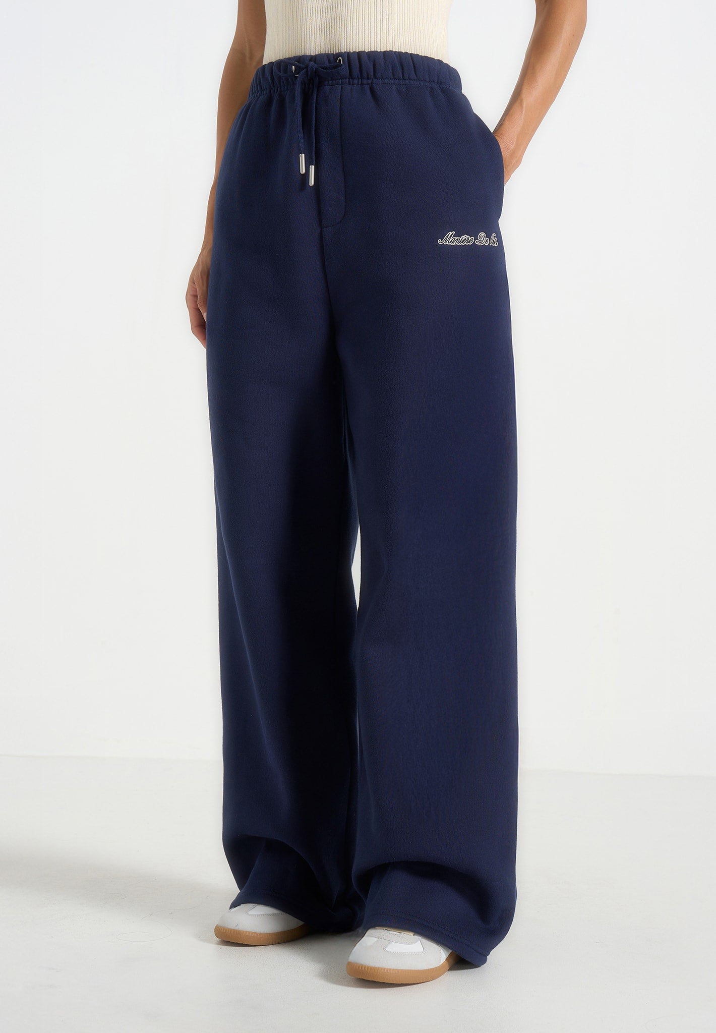 Taylor - Unisex Signature Wide Leg Joggers - Navy 