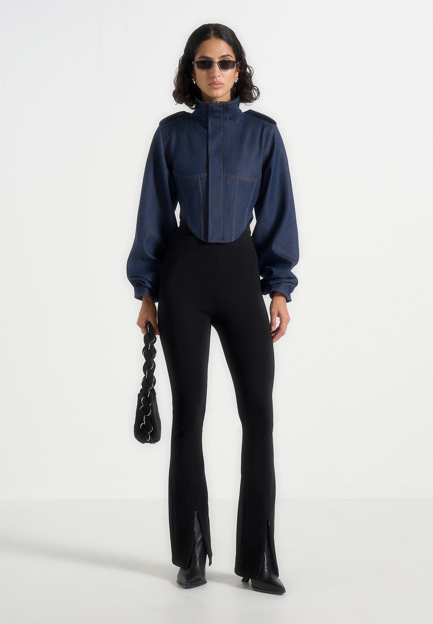 solange-denim-tacked-sleeve-corset-jacket-indigo 