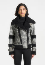 marbled-vegan-leather-borg-biker-jacket-black