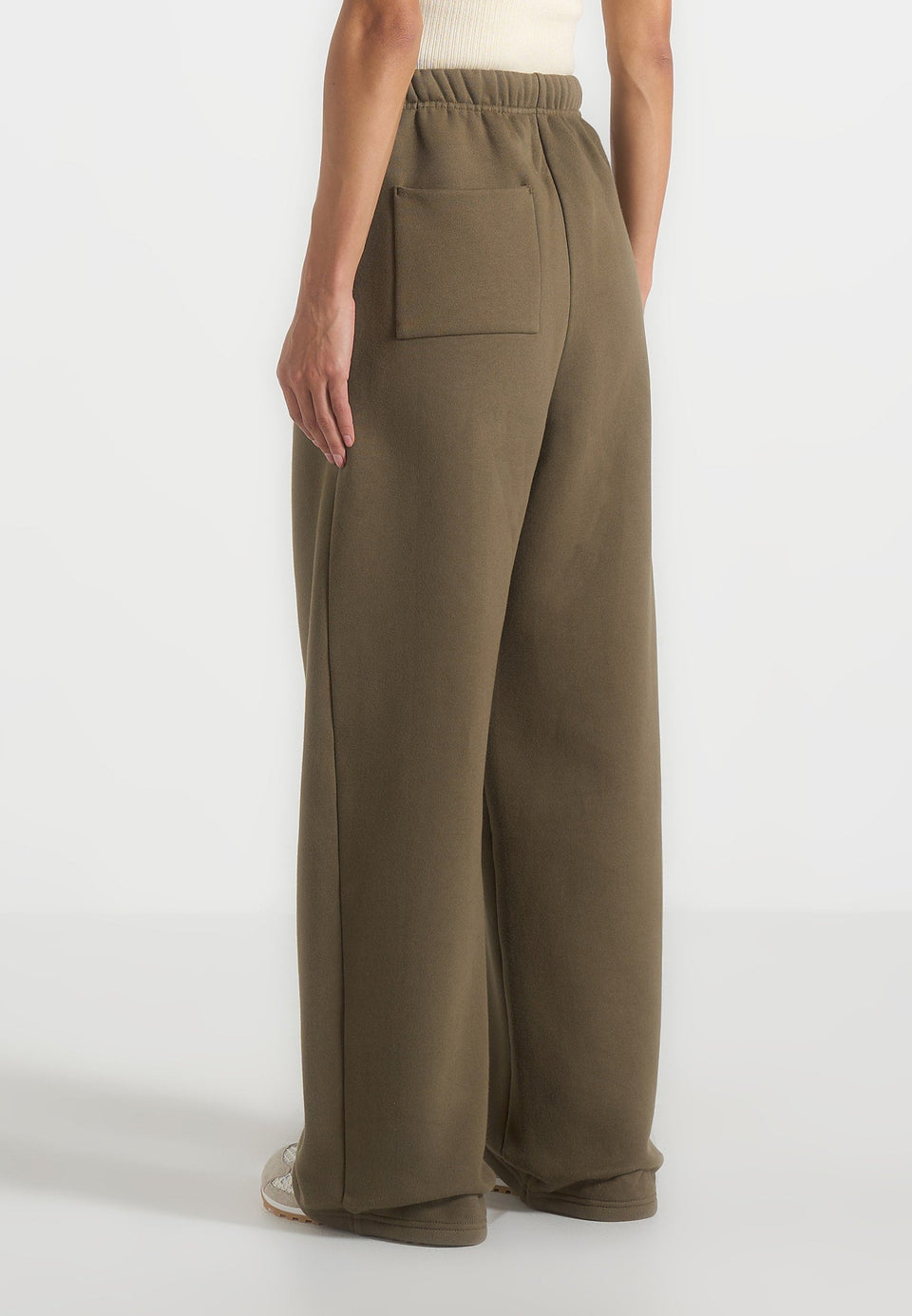 JS003 - Unisex Signature Wide Leg Joggers - Olive