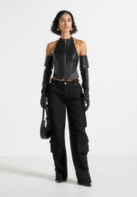 claudette-leather-halterneck-backless-top-black
