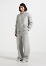 Taylor - Unisex Signature Wide Leg Joggers - Marl Grey