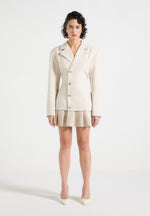 tailored-cinch-blazer-dress-with-pleats-beige