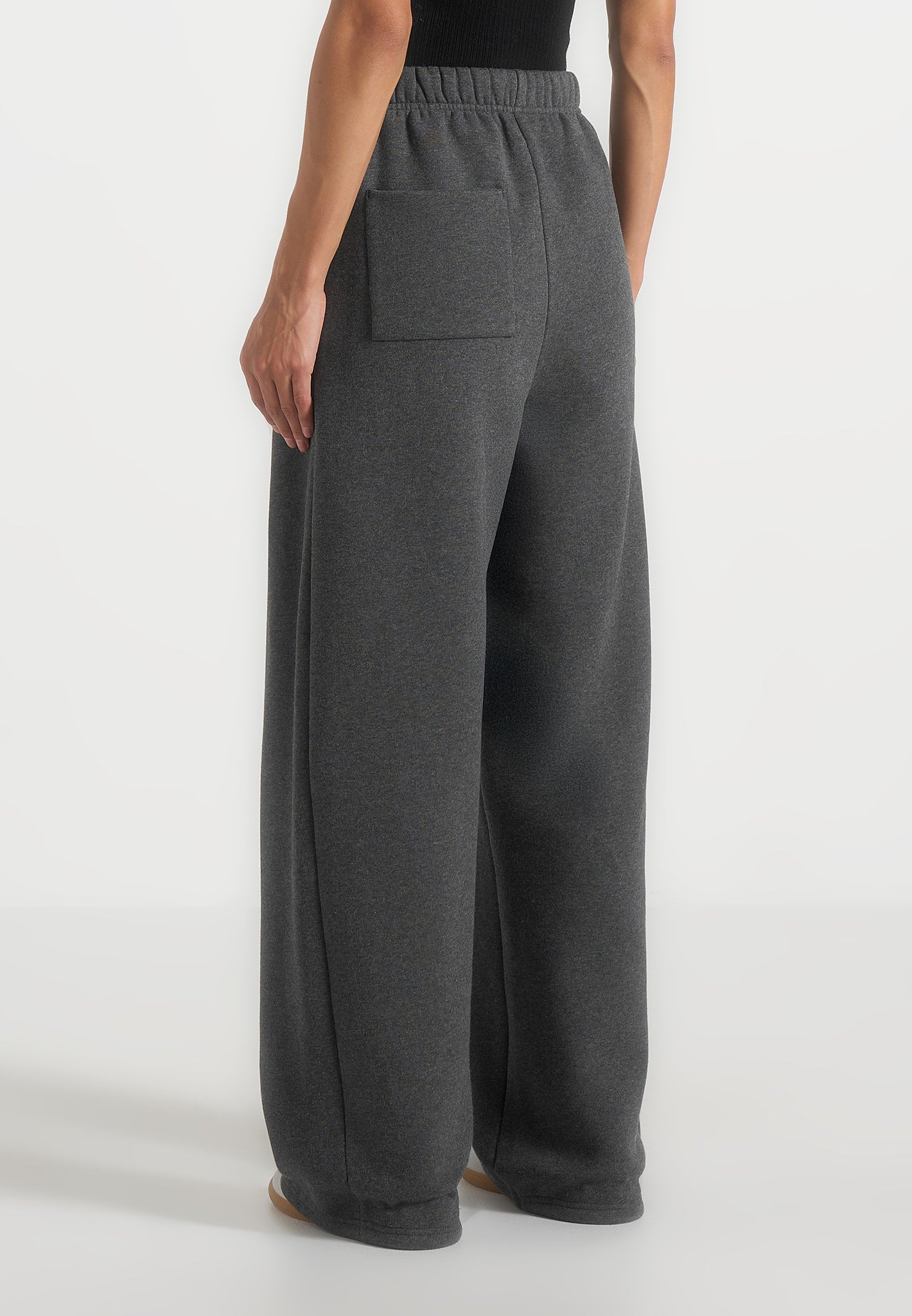 Taylor - Unisex Signature Wide Leg Joggers - Charcoal Grey