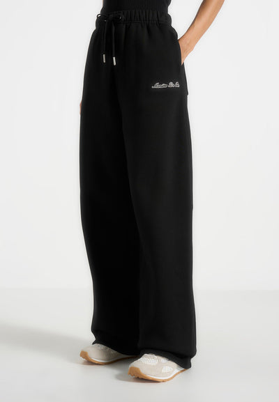 js003-unisex-signature-wide-leg-joggers-black