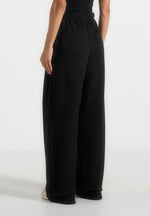 Taylor - Unisex Signature Wide Leg Joggers - Black