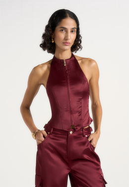 claudette-satin-halter-neck-backless-top-wine-red