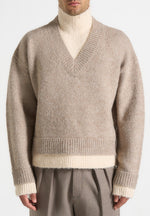 jacques-unisex-double-layer-v-neck-knit-jumper-beige-cream