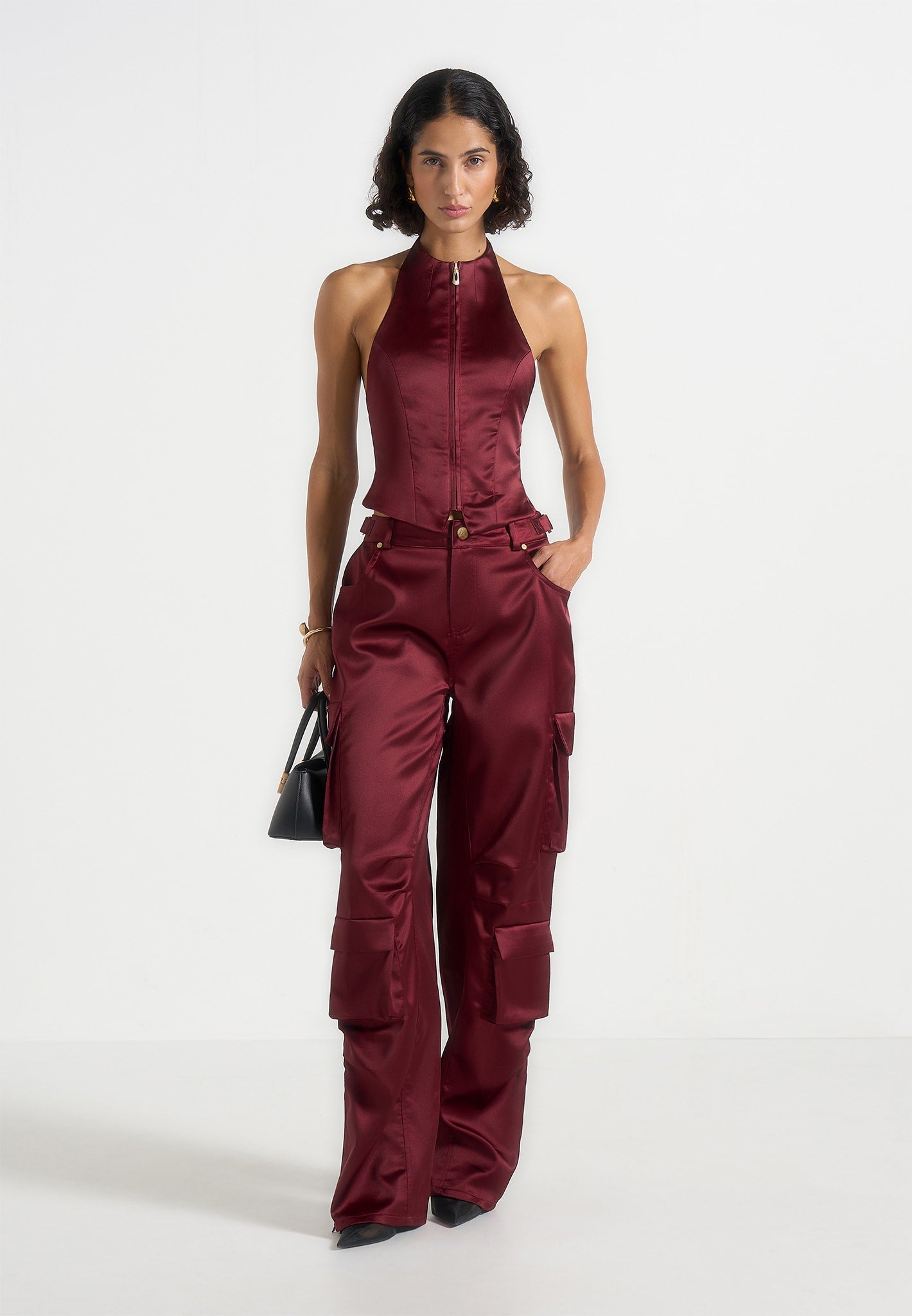 emilie-satin-high-waisted-cargo-pants-wine-red