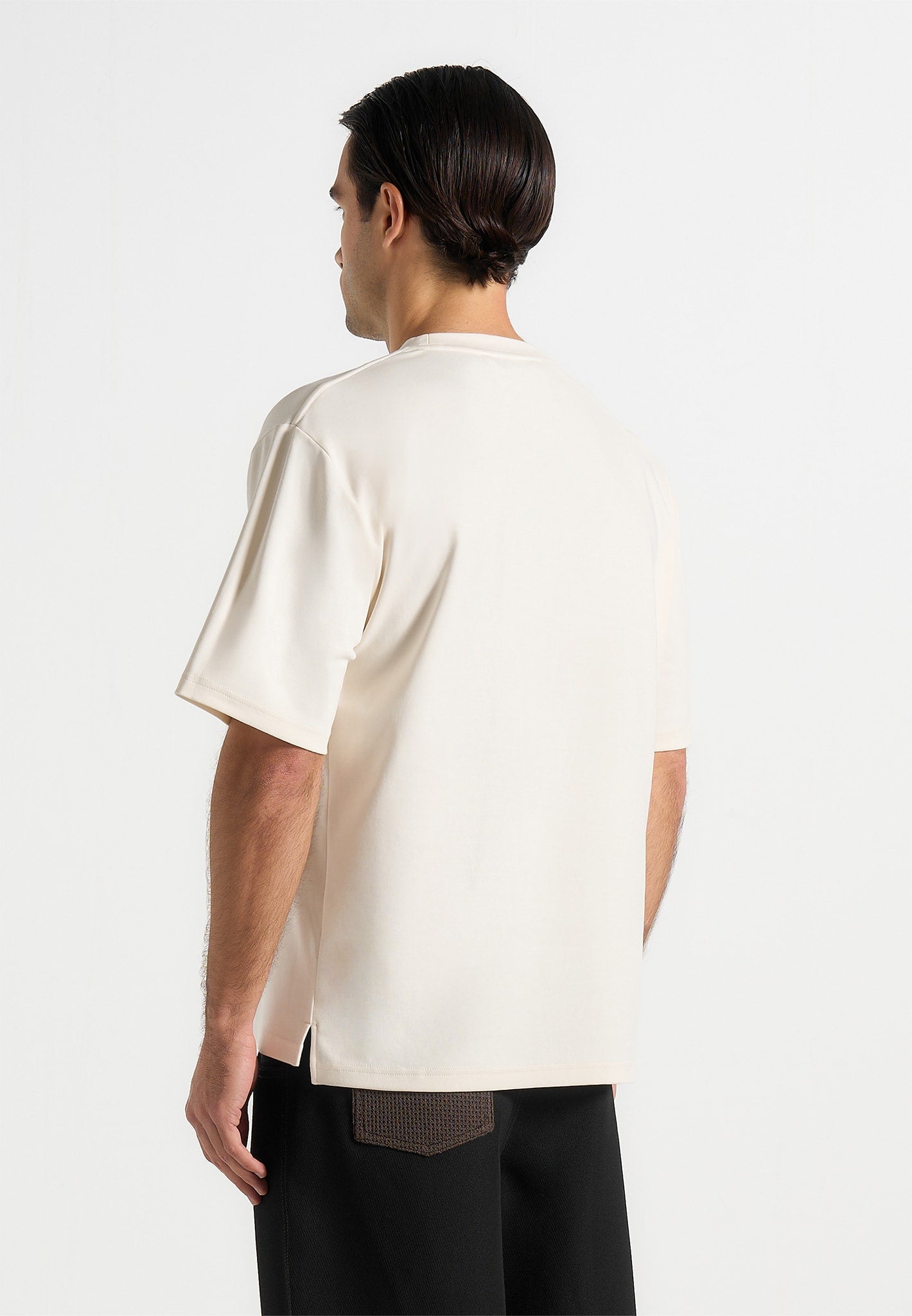 TS001 - Unisex Signature Relaxed Fit Cotton T-Shirt - Cream