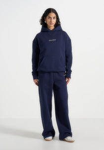 JS001 - Unisex Signature Relaxed Fit Hoodie - Navy