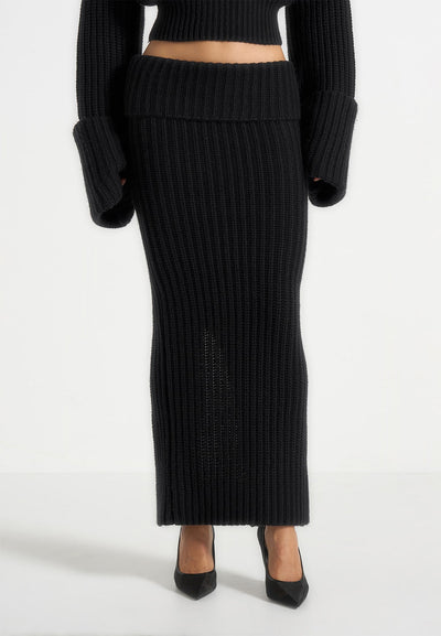 lyra-knit-maxi-skirt-with-foldover-black-1