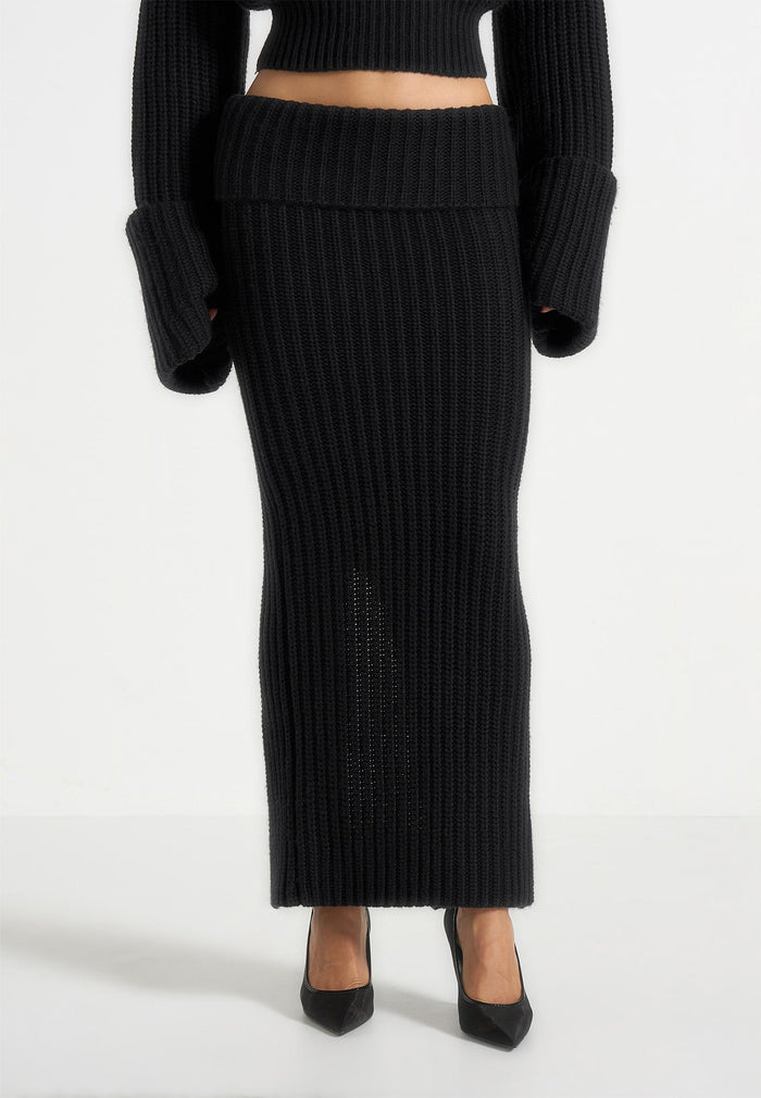 lyra-knit-maxi-skirt-with-foldover-black-1