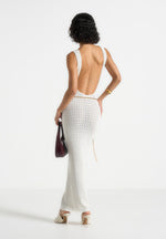 myriam-pointelle-plunge-maxi-dress-with-chain-cream