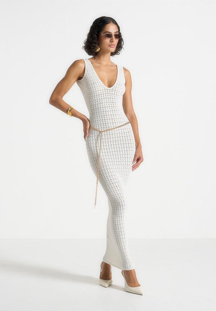 myriam-pointelle-plunge-maxi-dress-with-chain-cream