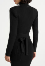 hana-wide-shoulder-knit-dress-with-waist-tie-black