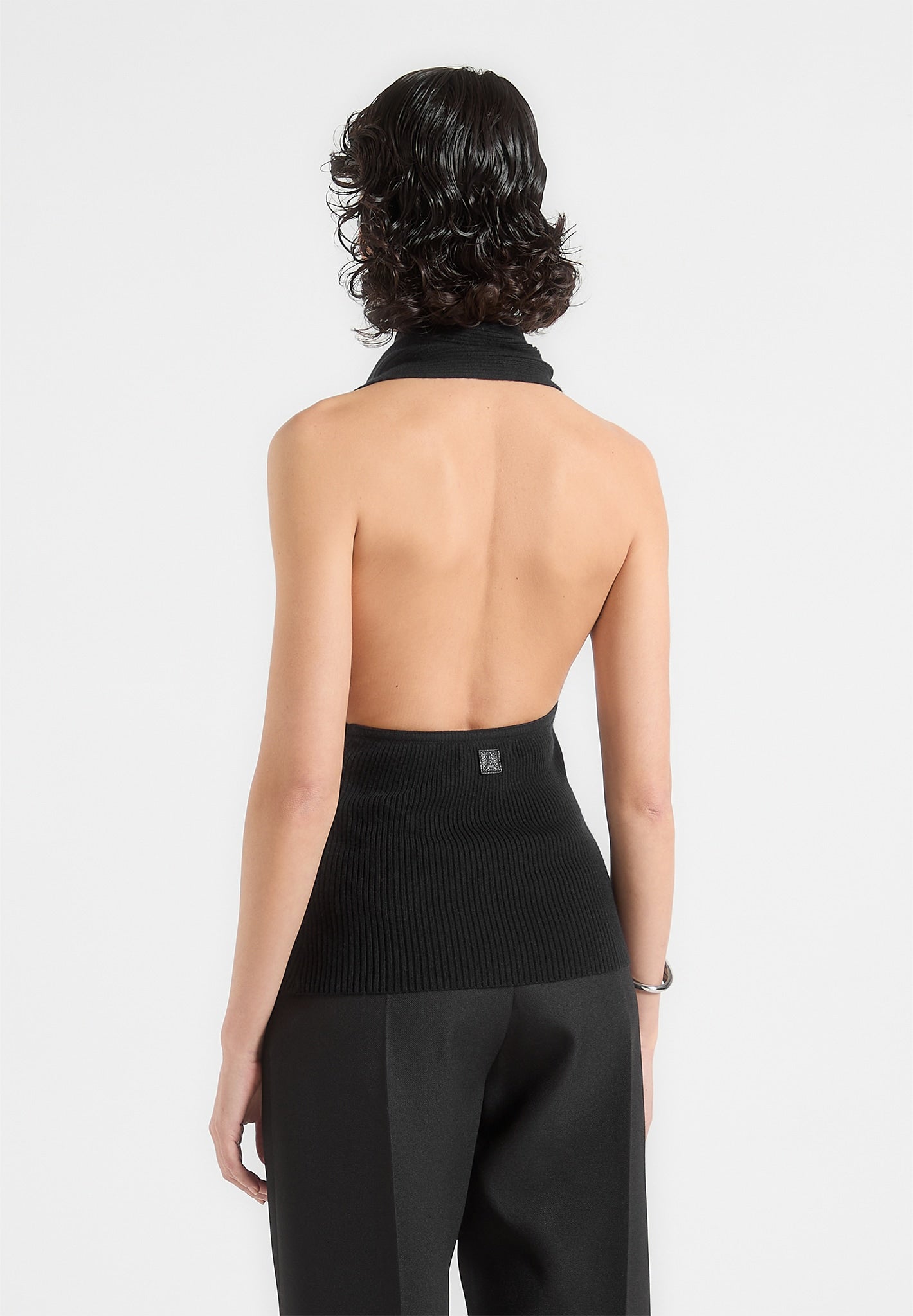elodie-knitted-draped-halterneck-top-black