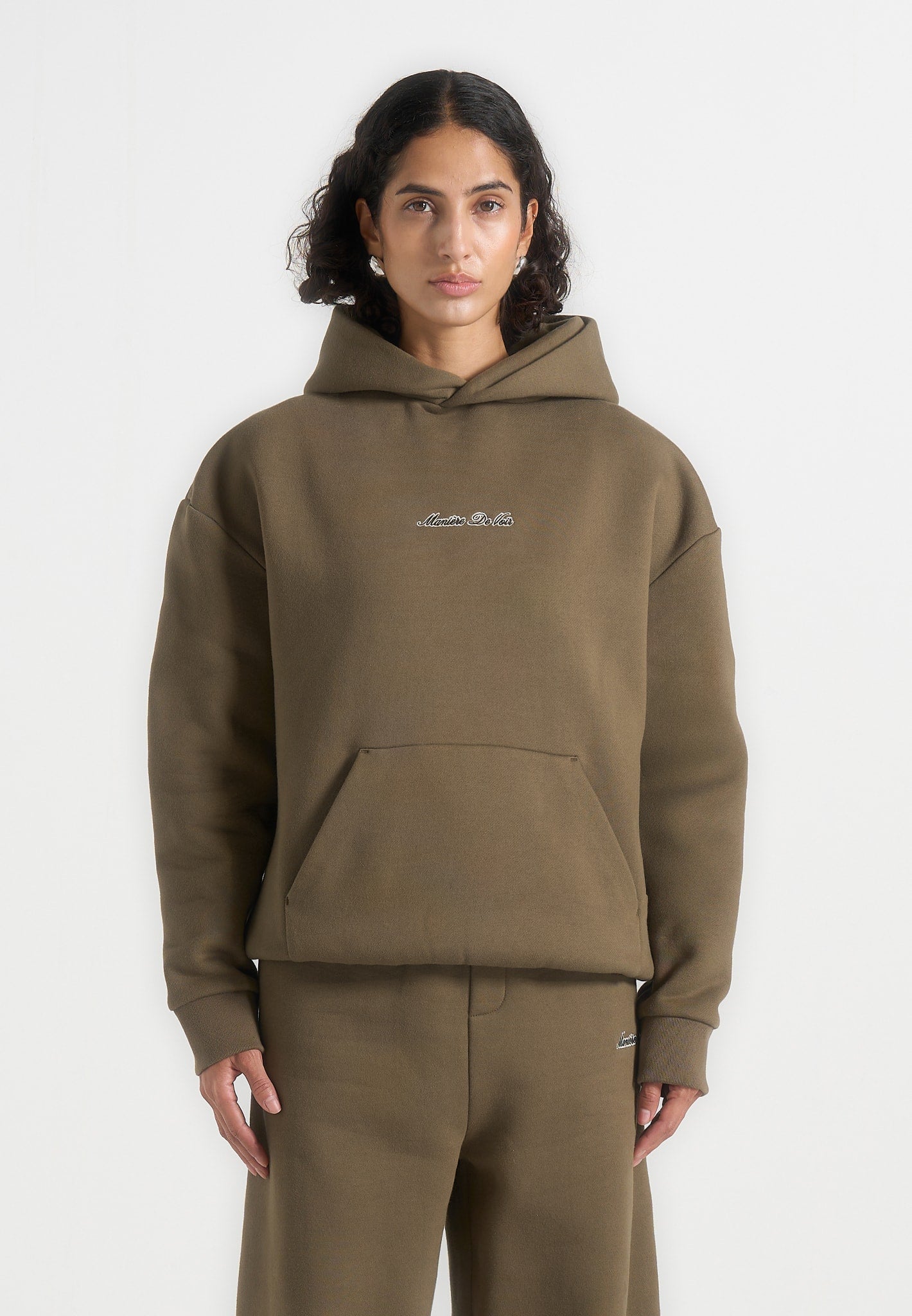 Ollie - Unisex Signature Relaxed Fit Hoodie - Olive