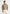 Alix - Unisex Crewneck Ribbed Knit Cardigan - Beige