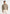 Alix - Unisex Crewneck Ribbed Knit Cardigan - Beige
