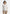 Sila -  Wide Shoulder Lace Angled Shirt - White