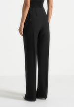 Rafaela - Corset Waist Tailored Pants - Black