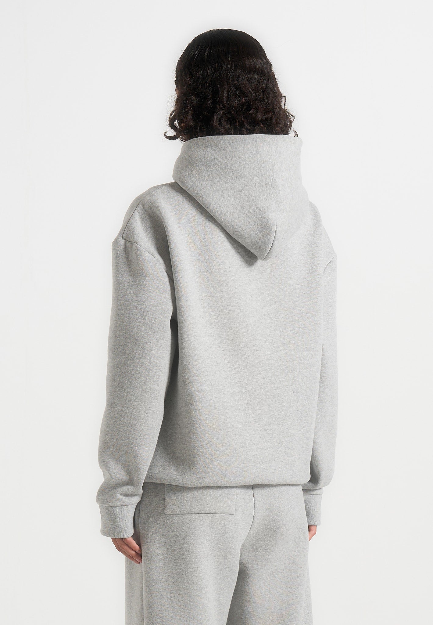 Ollie - Unisex Signature Relaxed Fit Hoodie - Grey Marl