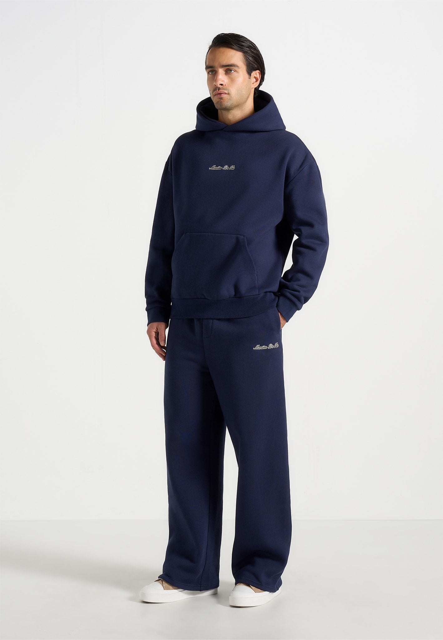 Taylor - Unisex Signature Wide Leg Joggers - Navy