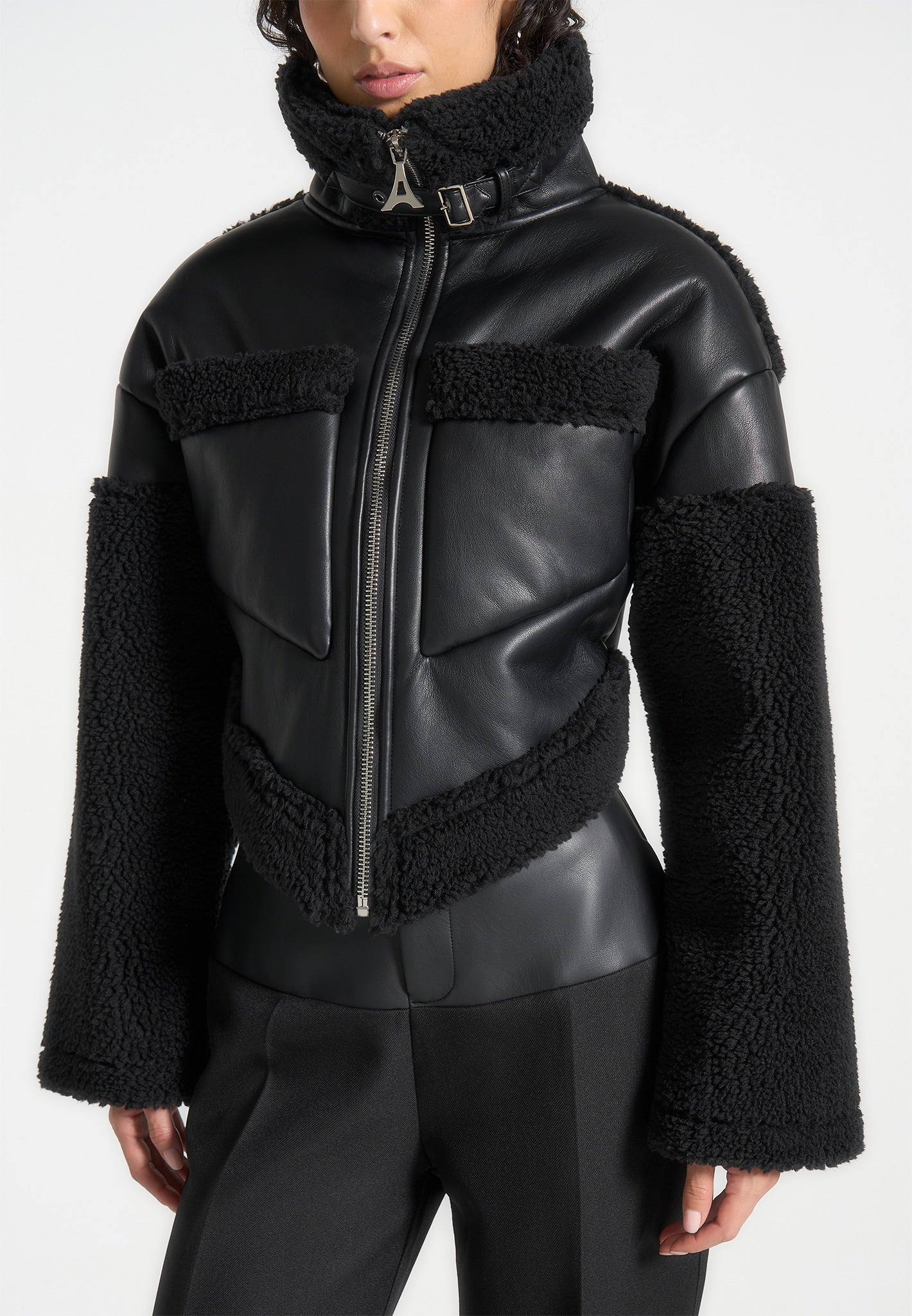 angular-hem-vegan-leather-borg-biker-jacket-black