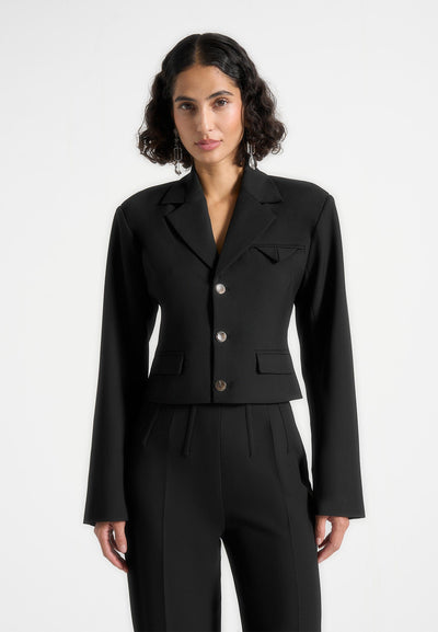 prisca-tailored-cropped-blazer-black